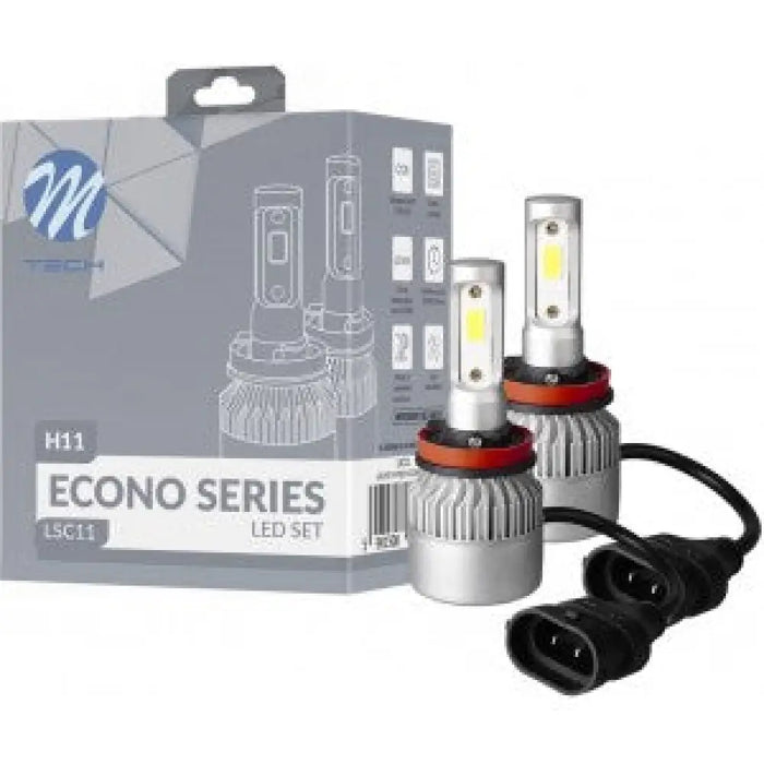 M-TECH H11 LED ECONO SERIES 6500K 80W X2 PCS