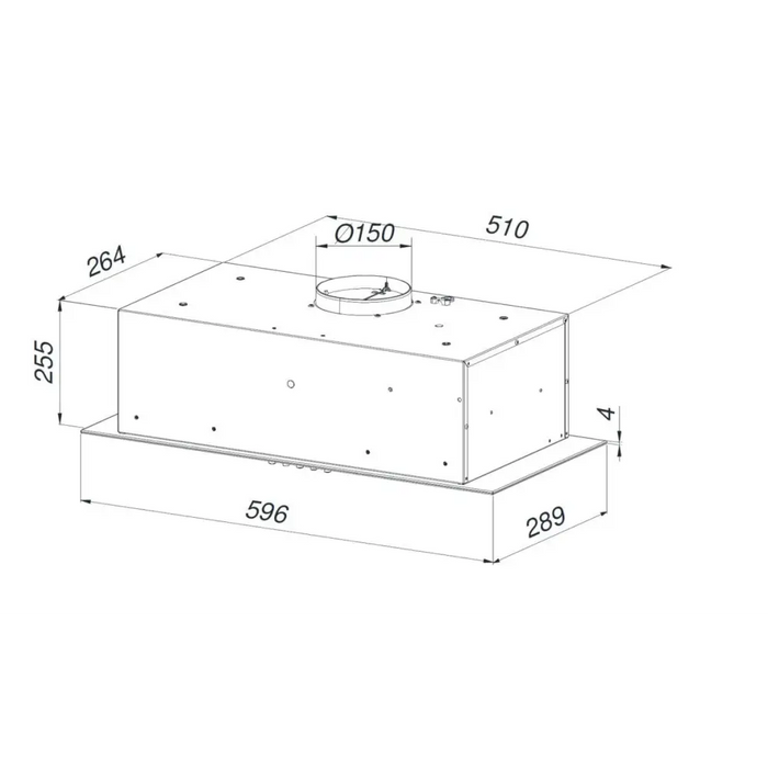 MAAN Ares M 60 Аспиратор за вграждане под шкаф 570 m3/h