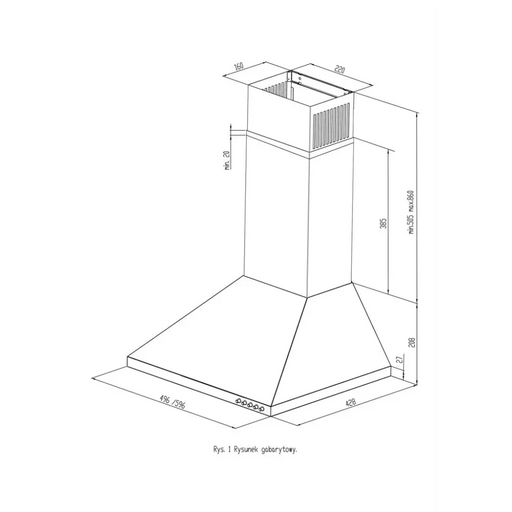 MAAN Vela 2 60 Стенни абсорбатори Черни