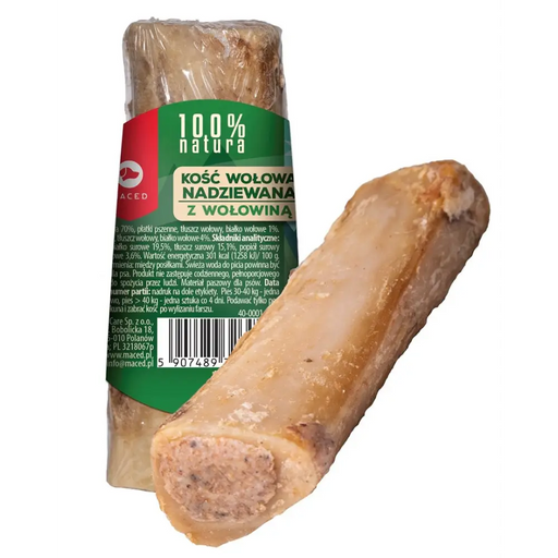 MACED Кокал с пълнеж от телешко - дъвка за куче - 150гр