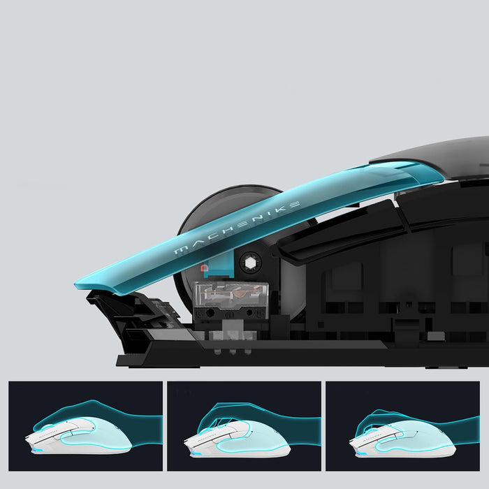 Безжична геймърска мишка Machenike M7 Pro - черна