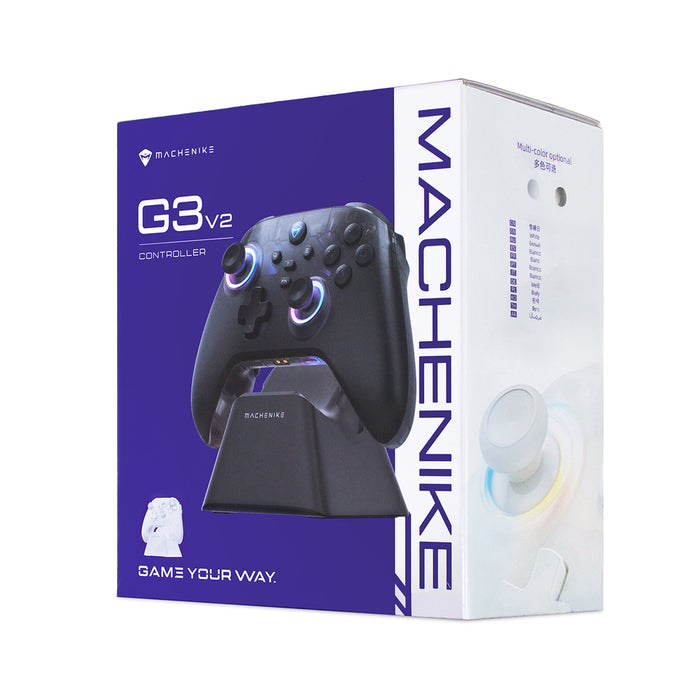 Безжичен гейм контролер Machenike G3 V2 със зарядна станция - черен