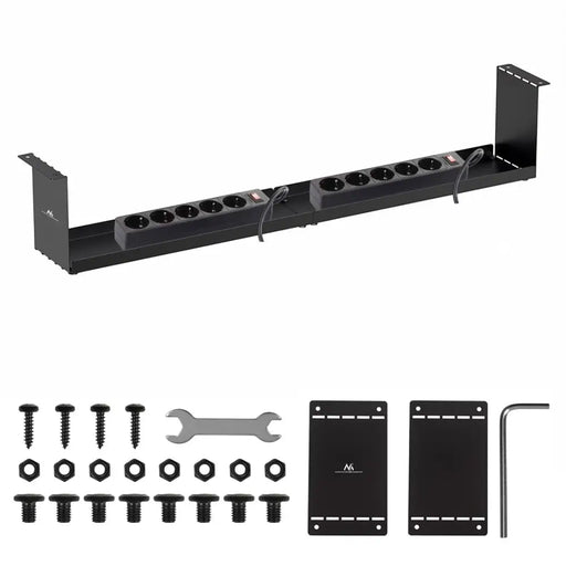 Maclean компактен поднастолен кабелен органайзер максимално