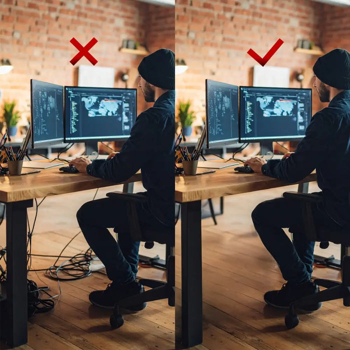 Maclean компактен поднастолен кабелен органайзер максимално