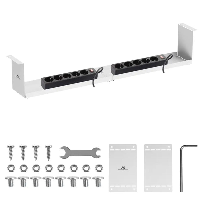 Maclean компактен поднастолен кабелен органайзер максимално