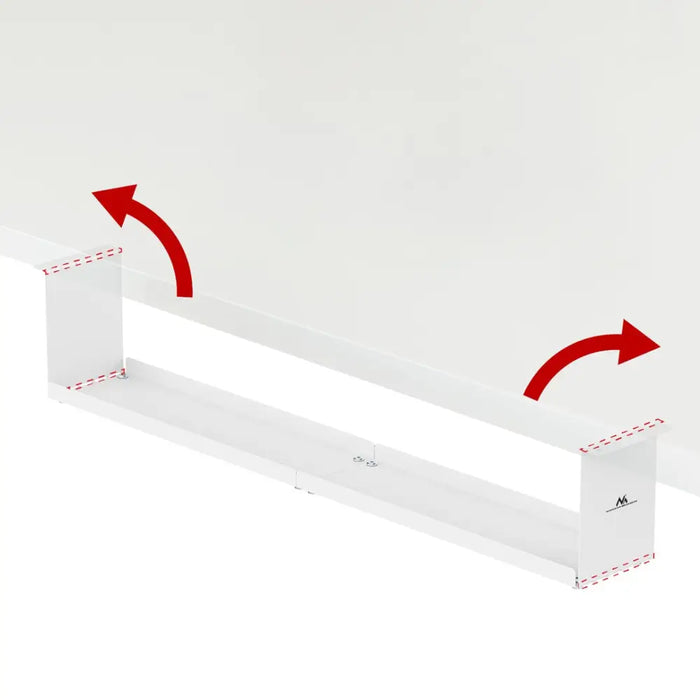 Maclean компактен поднастолен кабелен органайзер максимално