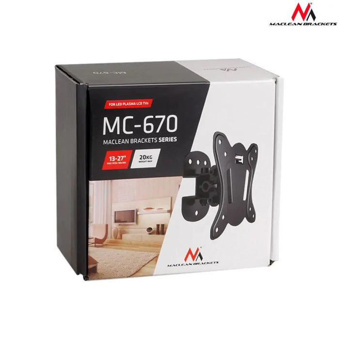 Maclean MC-670 Скоба за стенен монтаж LCD Регулируема