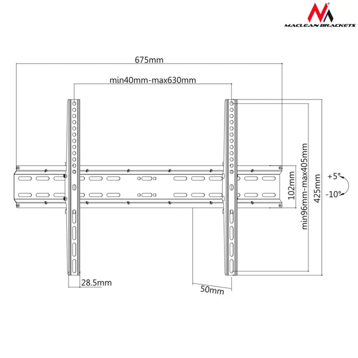 Maclean MC-749 LCD LED Стойка за плазмен телевизор Стенна