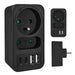 Maclean токов контакт x2 + 4xUSB разклонител с 2 гнезда