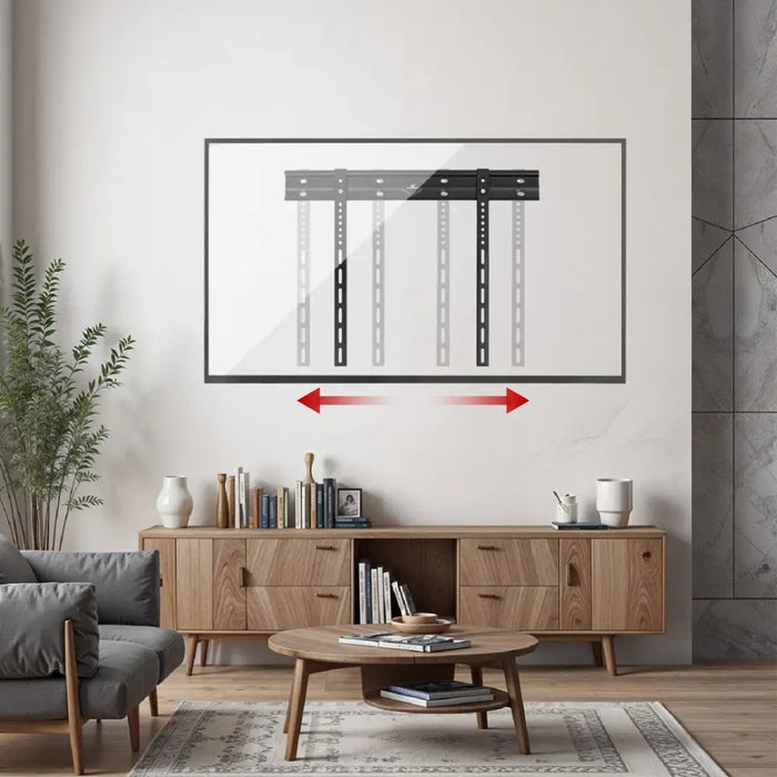 Maclean ултра плоска стойка за стена за телевизор 40-85’’