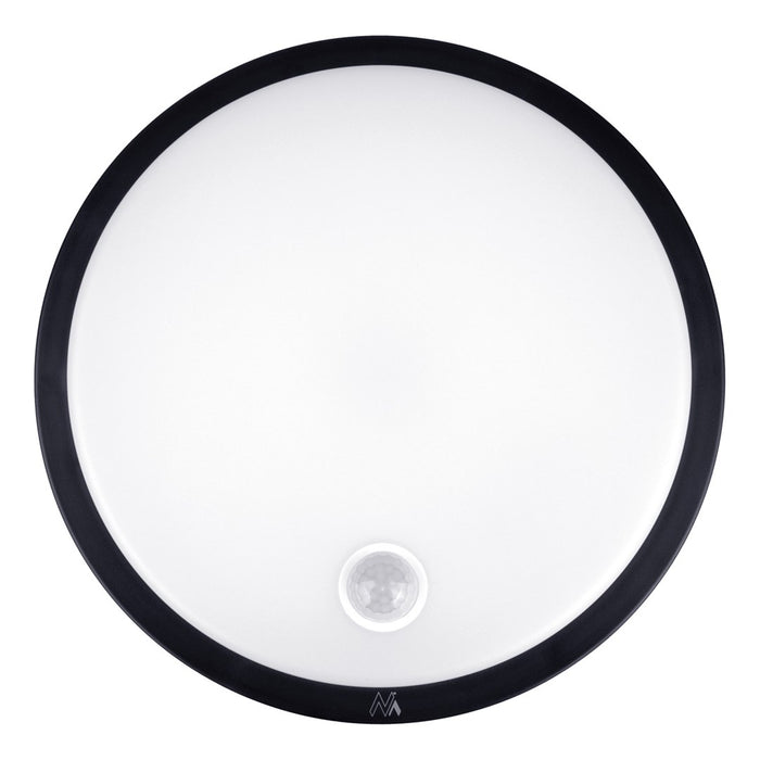 LED лампа Maclean със сензор за движение, PIR сензор, черна, 10W, IP65, 1000lm, неутрален цвят, MCE525 B