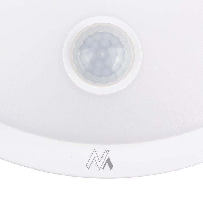 LED лампа Maclean със сензор за движение, PIR сензор, бяла, 10W, IP65, 1000lm, неутрален цвят, MCE525 W