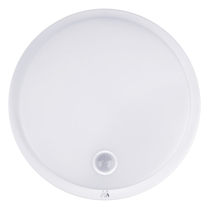LED лампа Maclean със сензор за движение, PIR сензор, бяла, 10W, IP65, 1000lm, неутрален цвят, MCE525 W