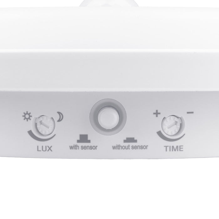 LED лампа Maclean със сензор за движение, PIR сензор, бяла, 10W, IP65, 1000lm, неутрален цвят, MCE525 W