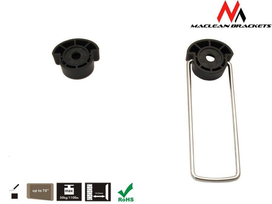 Maclean MC-557 Ултра тънък държач за стенен монтаж на телевизор с LED дисплей 37-70"