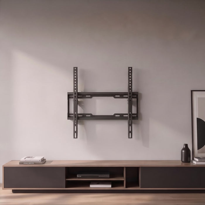 Стойка за телевизор Maclean, макс. VESA 400x400, 32-75", до 45 кг, черна, регулиране на наклона 0°–8°, MC-187