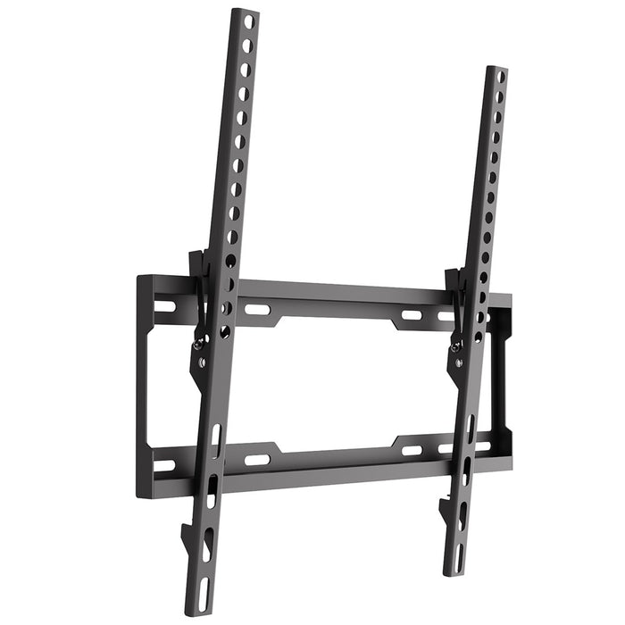 Стойка за телевизор Maclean, макс. VESA 400x400, 32-75", до 45 кг, черна, регулиране на наклона 0°–8°, MC-187