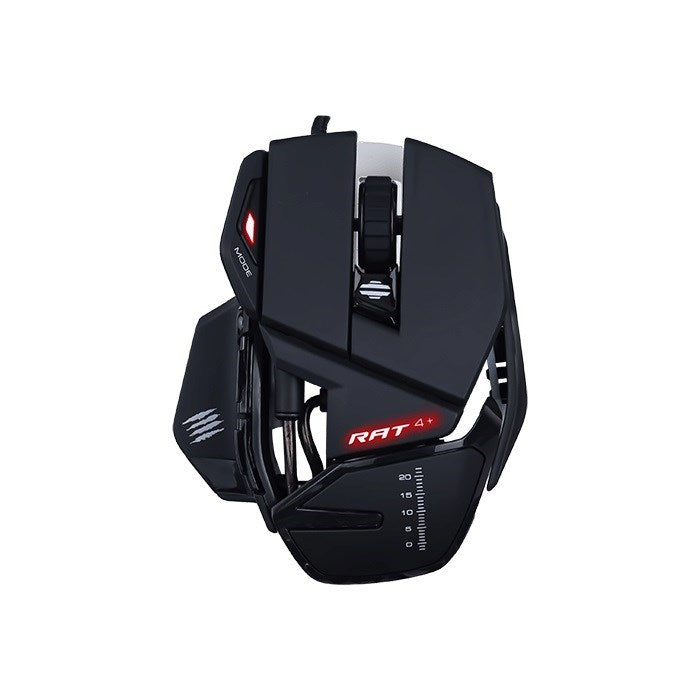 Геймърска мишка Mad Catz RAT 4+, за дясна ръка, USB Type-A, оптична, 7200 DPI
