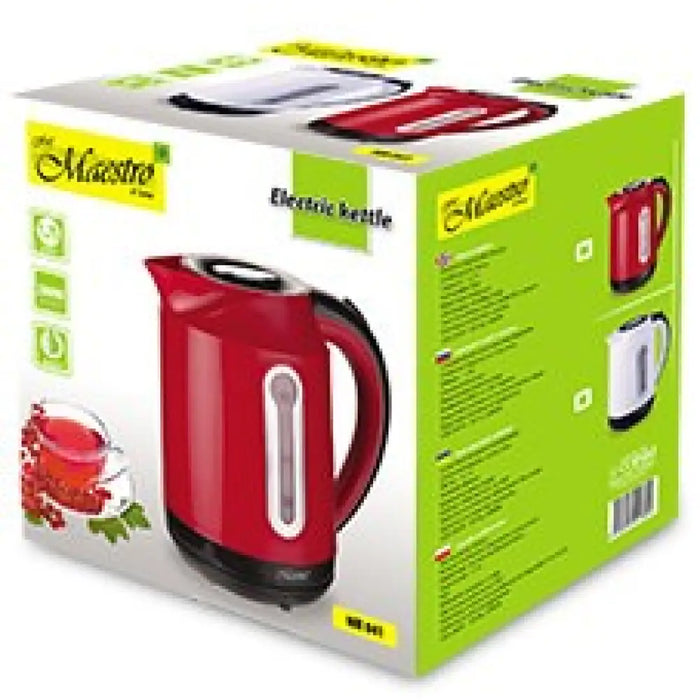MAESTRO MR-041 (MR-041-RED) електрическа кана 1.7 L 2000 W