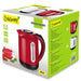 MAESTRO MR-041 (MR-041-RED) електрическа кана 1.7 L 2000 W