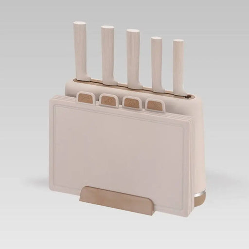 Maestro MR-1412-BEIGE Комплект ножове с блок + комплект