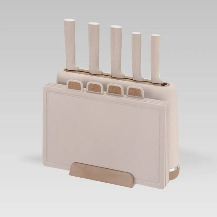 Maestro MR-1412-BEIGE Комплект ножове с блок + комплект