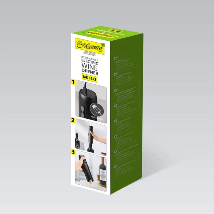 MAESTRO MR-1622 USB електрически тирбушон за вино