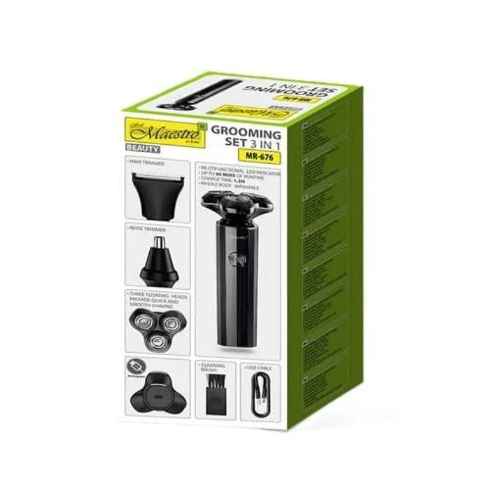 MAESTRO MR-676 USB комплект за бръснене 3 в 1