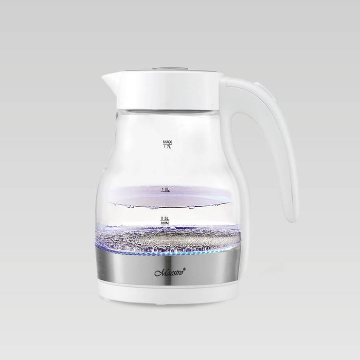Електрическа кана Maestro MR061 1.7 л 2200 W Прозрачна, Бяла