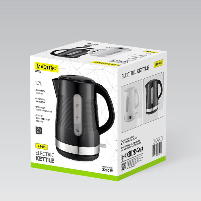 Електрическа кана MAESTRO 1,7 л MR-035-BLACK