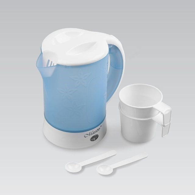 Електрическа кана Feel-Maestro MR010 0.6 L Синя, Бяла 600 W