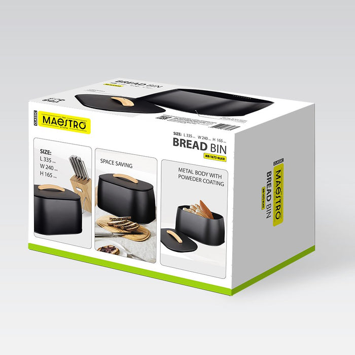 Кутия за хляб MAESTRO MR-1675-BLACK Черна
