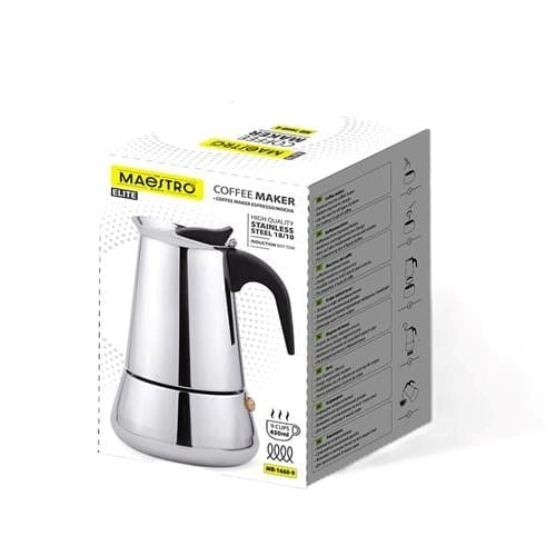 Тенджера Bialetti Brikka Moka 0.1 L Черна, Неръждаема стомана
