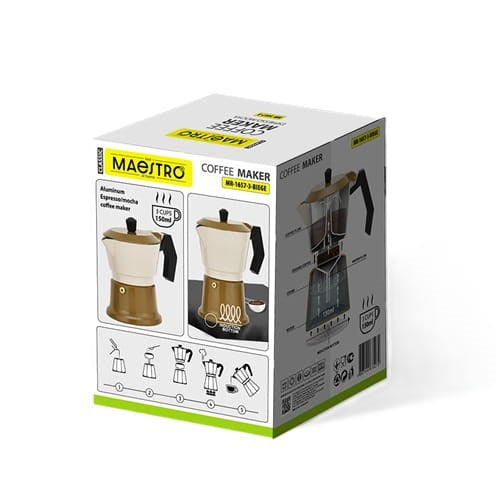 Алуминиева мока кана MR-1657-3-BEIGE MAESTRO