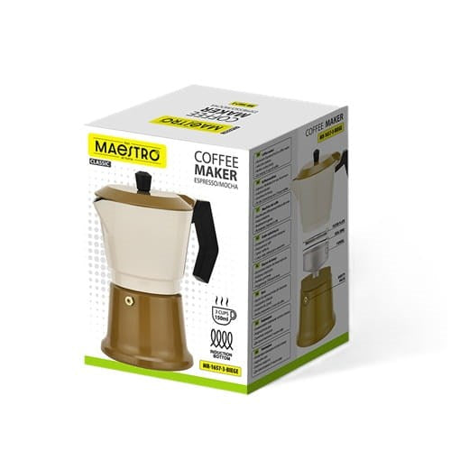 Алуминиева мока кана MR-1657-3-BEIGE MAESTRO