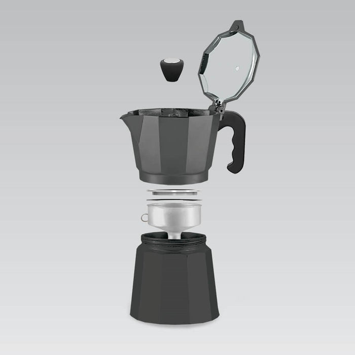 Кафе машина за 3 чаши MAESTRO MR-1666-3-BLACK Черна