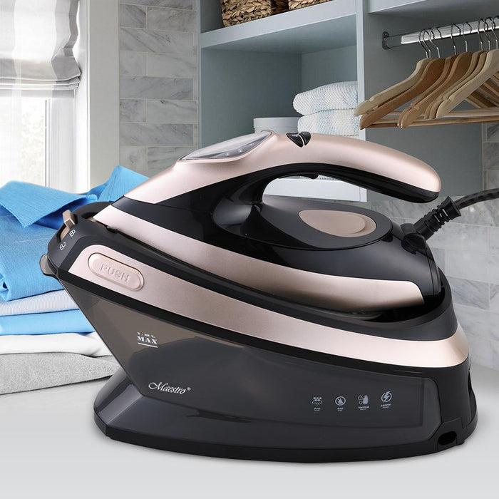 Maestro MR-320C Парна станция за гладене 2400 W 1.5 L Керамична гладеща плоча Черно, Розово злато