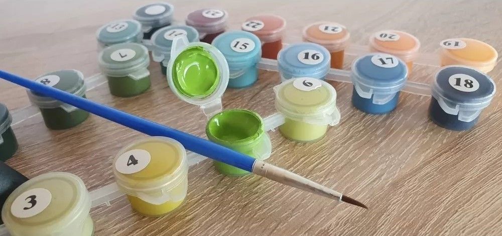 Комплект за рисуване по номера MagicArt - Розова долина