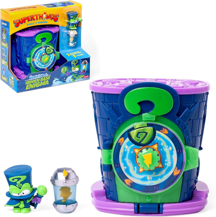 Игрален комплект Magicbox SuperThings - Тайната база Енигма, с 2 фигурки