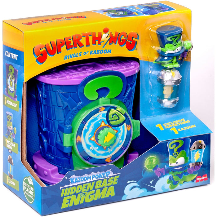 Игрален комплект Magicbox SuperThings - Тайната база Енигма, с 2 фигурки
