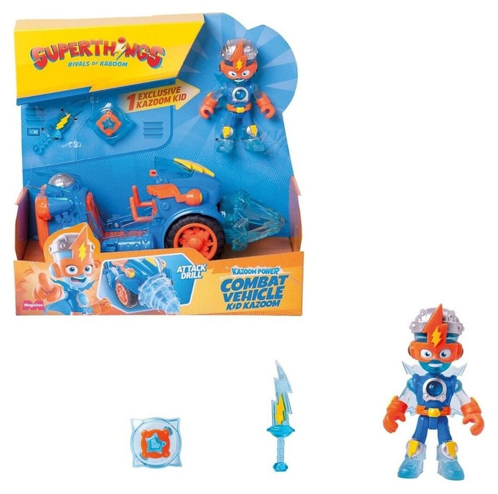 Игрален комплект Magicbox SuperThings - Бойна машина с фигурка Kid Kazoom