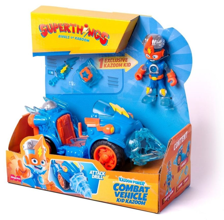 Игрален комплект Magicbox SuperThings - Бойна машина с фигурка Kid Kazoom
