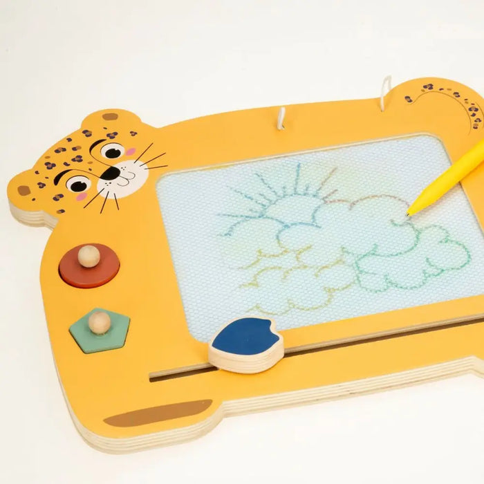 Магична Черна Дъска Woomax Zookabee Тигър Дървен 30 x 2,5 x