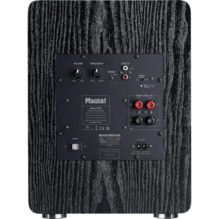 Magnat Alpha RS8 Активен субуфер 80 W Черен