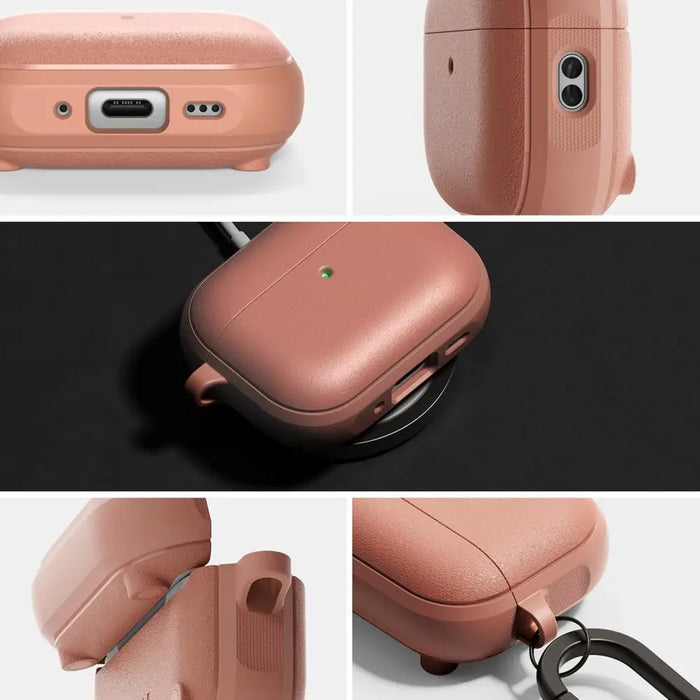 Магнитен калъф Ringke Onyx MagSafe за AirPods Pro 3 - розов