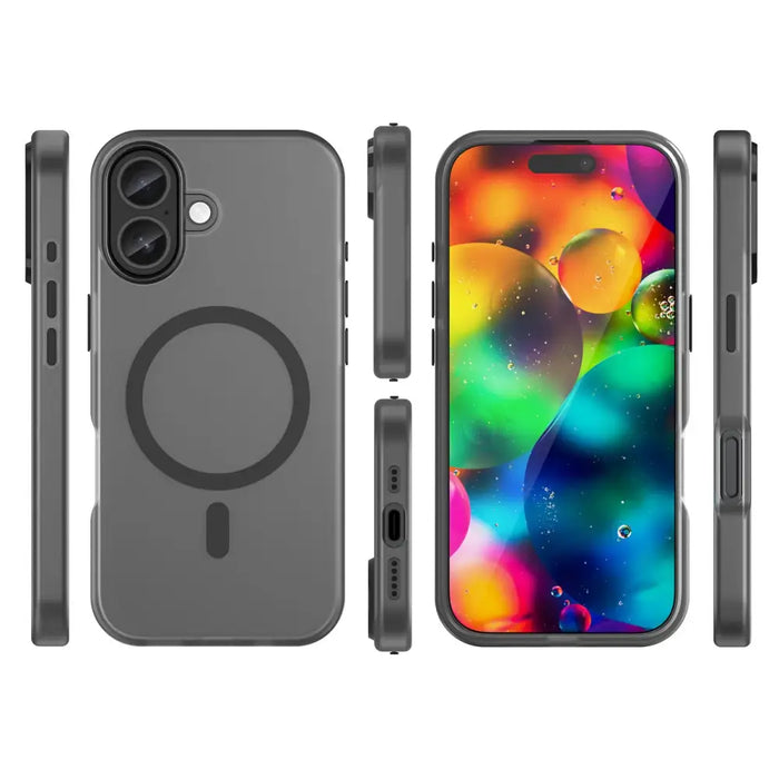 Магнитен абразивен калъф за iPhone 17 съвместим с MagSafe