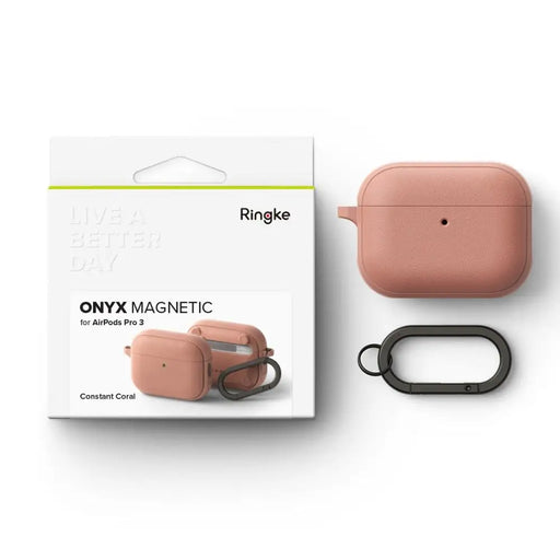 Магнитен калъф Ringke Onyx MagSafe за AirPods Pro 3 - розов