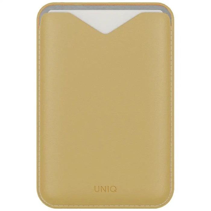 Магнитен портфейл за телефон Uniq Lyden Evo - жълт