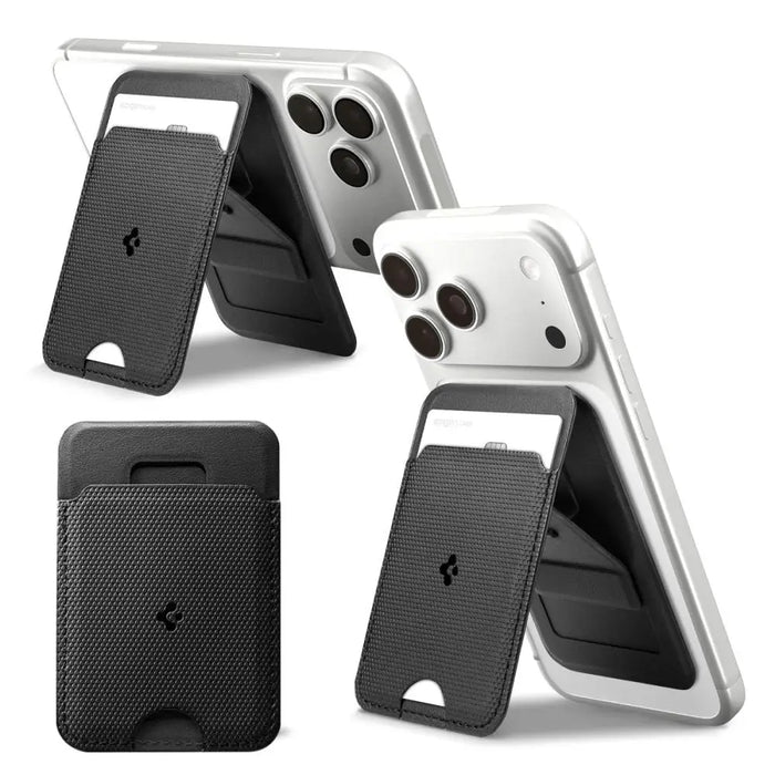 Магнитен портфейл Spigen S314-1 MagSafe - черен