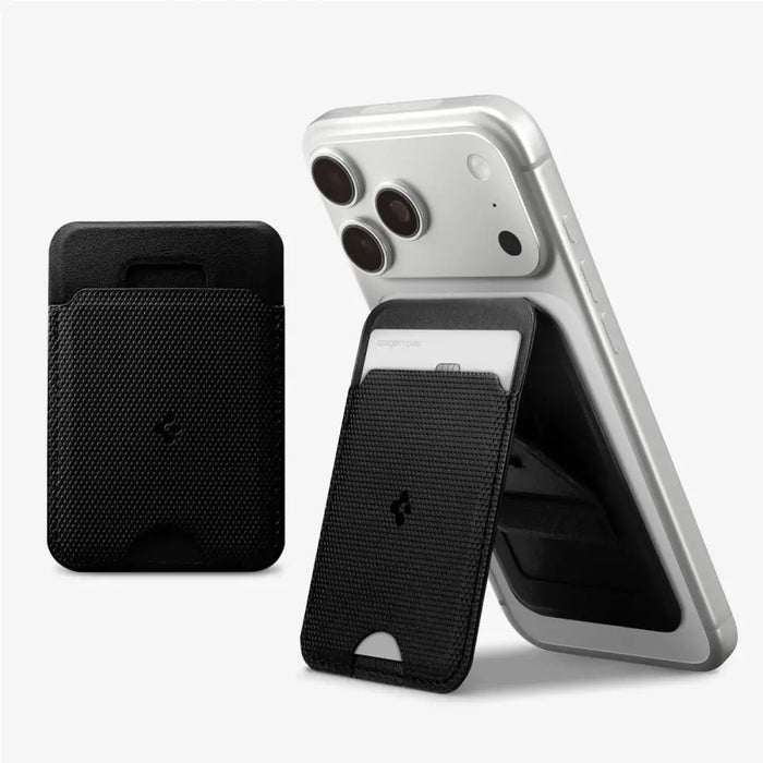 Магнитен портфейл Spigen S314-1 MagSafe - черен